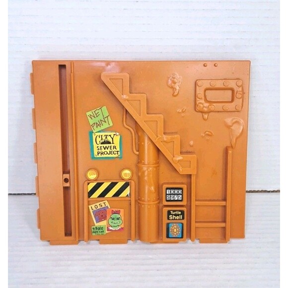 1989 TMNT Sewer Lair Playset Elevator Wall Section Replacement Part Playmates - Picture 1 of 2